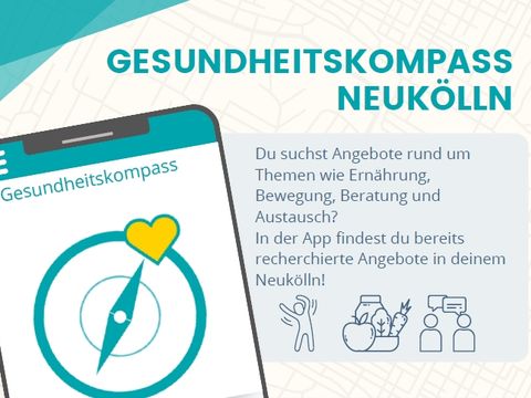 Bild des Flyers "Gesundheitskompass Neukölln"