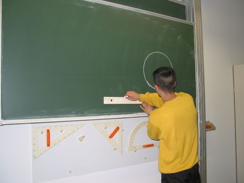 Schüler an der Tafel