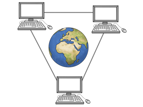 Darstellung des Internets