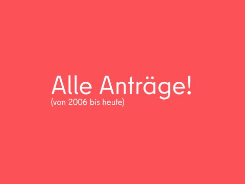 Kachel mit Text Alle Anträge von 2005 bis 2021