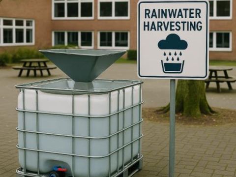 Ein Einblick in das Konzept für das Regenwasser-Projekt (Bild: OSZ Georg-Schlesinger-Schule:)