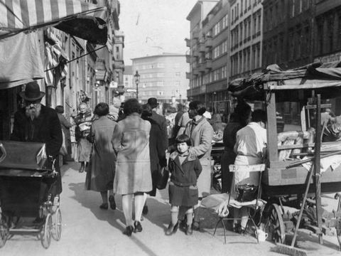 Straßenhandel im Berliner Scheunenviertel 1933