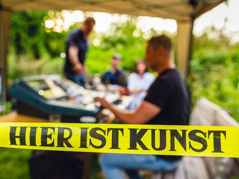 Hier ist Kunst, Technik zum Sommerfest auf der Kulturinsel 2023