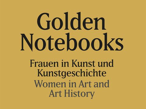 Katalog-Cover: Golden-Notebooks. Frauen in Kunst und Kunstgeschichte, Ausschnitt
