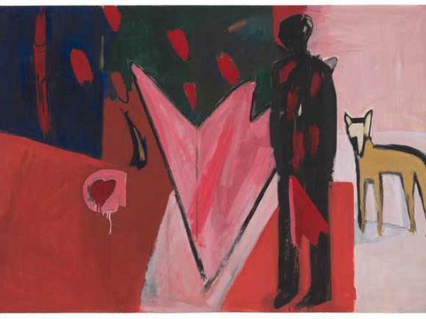 Michael Voges: Ohne Titel · ohne Jahr · Gouache · 68,5 x 99,5 cm