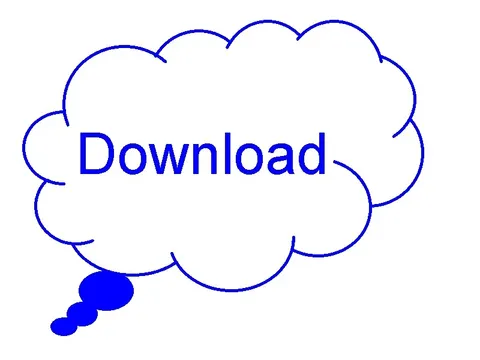 Wolke mit Schriftzug Download