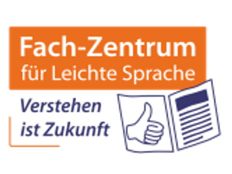 Logo mit Schrift Fachzentrum für leichte Sprache - Zukunft verstehen