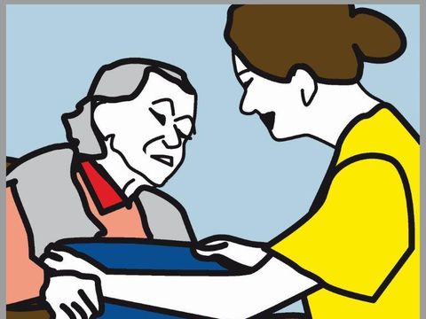 Pictogramm wenn das Alter drueckt