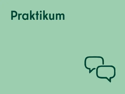 Praktikum mit Sprechblasen Icon