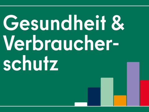 Infokachel mit dem Text Gesundheit und Verbraucherschutz