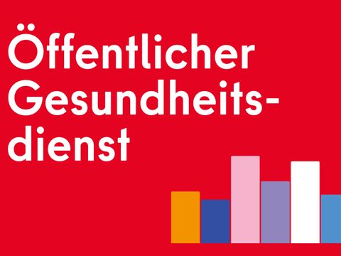 Öffentlicher Gesundheitsdienst mit einem Balkendiagramm