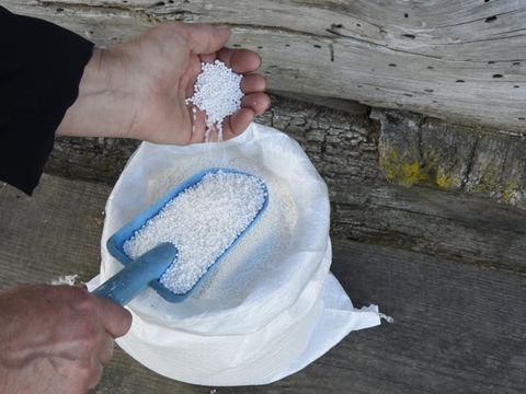 Ein Sack mit Ammoniumnitrat