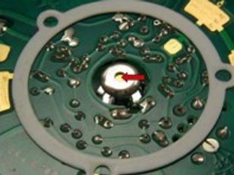Bild zeigt den radioaktiven Stoff (Am-241)