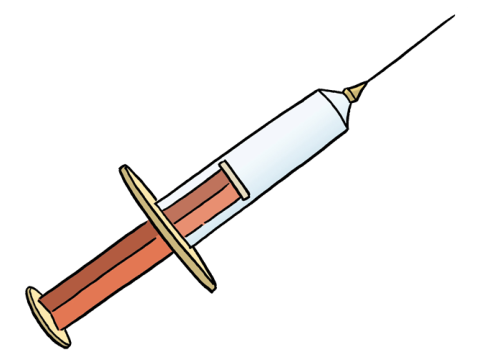 Illustration einer Spritze