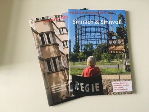 Broschüren des Projektes werkstatt denkmal