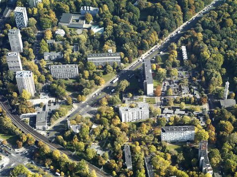 Luftbild vom Berliner Hansaviertel