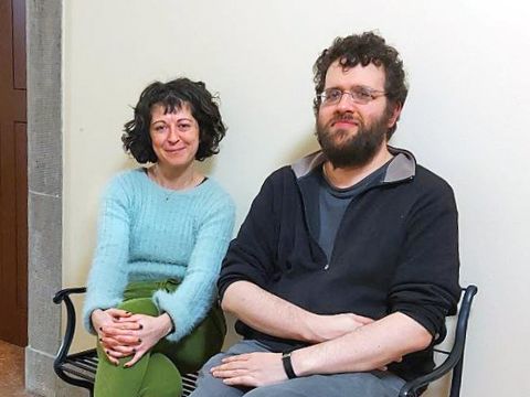 Donka Dimitrova und Fabian Dreifke im Landesdenkmalamt Berlin (Bild: Landesdenkmalamt Berlin, Lara Dehnst)