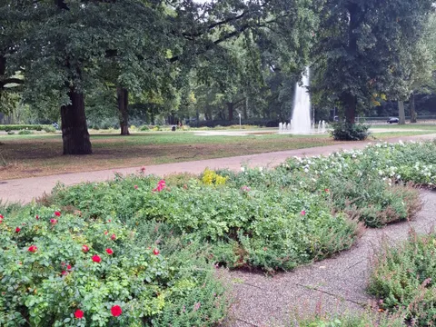 Der Rosengarten im Treptower Park