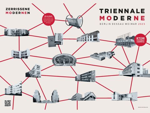 Plakat zur Triennale der Moderne, Gestaltung: Ben Buschfeld