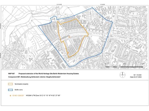 Karte Erweiterungsvorschlag Waldsiedlung Zehlendorf