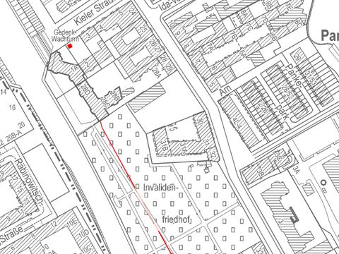 Mauerverlauf am Kieler Eck (Bild: Senatsverwaltung für Stadtentwicklung)