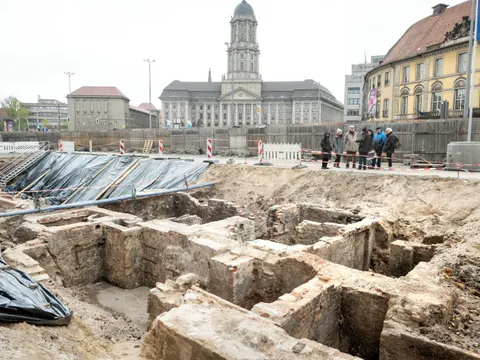 Molkenmarkt Grabung Sondage Mühlendamm