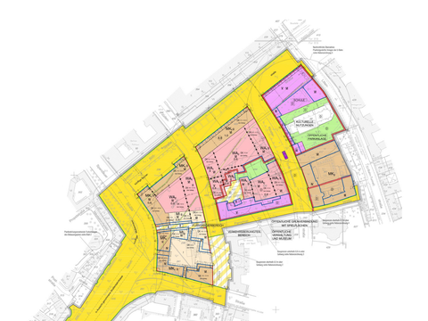 Abb. 2 Bebauungsplan 1- 14, verabschiedet 2016 (Bild: Senatsverwaltung für Stadtentwicklung und Wohnen, Abt. II)