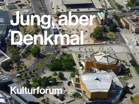 Jung, aber Denkmal: „Kulturforum“ (Bild: Euroluftbild.de, Robert Grahn)