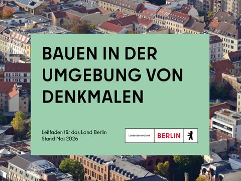 Titel Leitfaden Bauen in der Umgebung von Denkmalen, 4x3