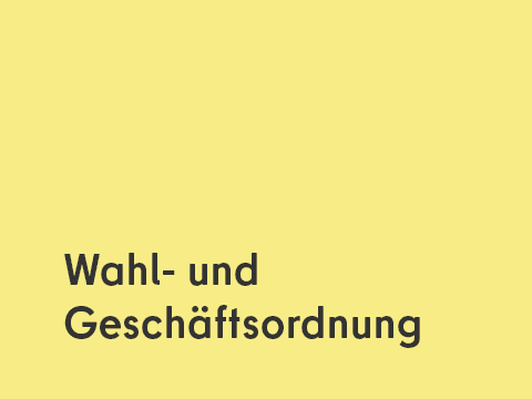Button Wahl- und Geschäftsordnung