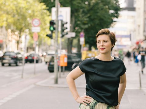 Katarina Niewiedzial im Berliner Straßenleben