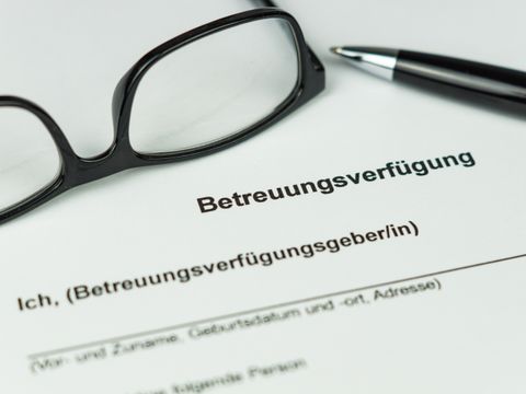 Formular für eine Betreuungsverfügung