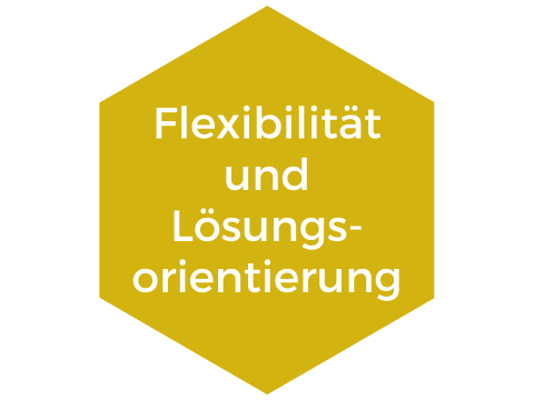 Detailansicht des LfG-B Leitbilds: Flexibilität und Lösungsorientierung.