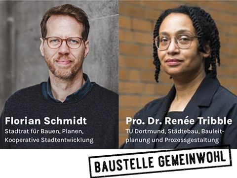 Florian Schmidt und Renée Tribble, Teilnehmende beim Werkstattgespräch