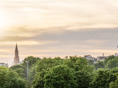 Blick über die Baumkronen am Görlitzer Park