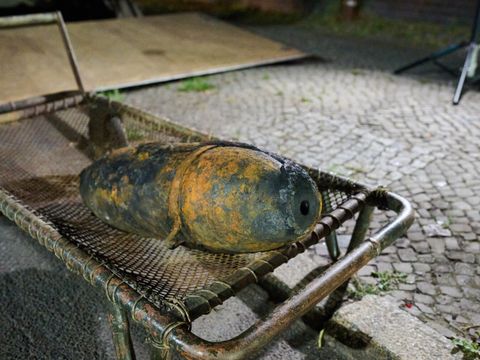 Fliegerbombe in Berlin-Neukölln gefunden
