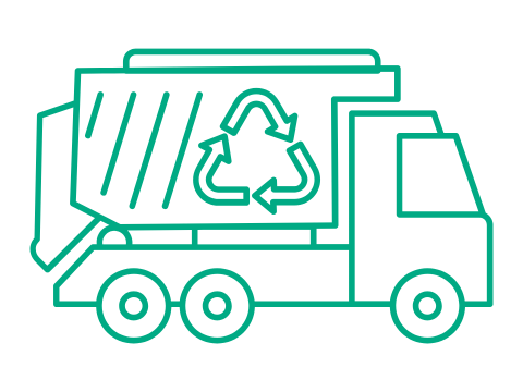 Icon eines Müllfahrzeugs