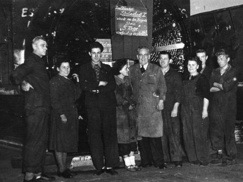 Kolleg*innen aus dem VEB Bergmann-Borsig, um 1953 (Bild: © Museum Pankow / Fotograf*in unbekannt)