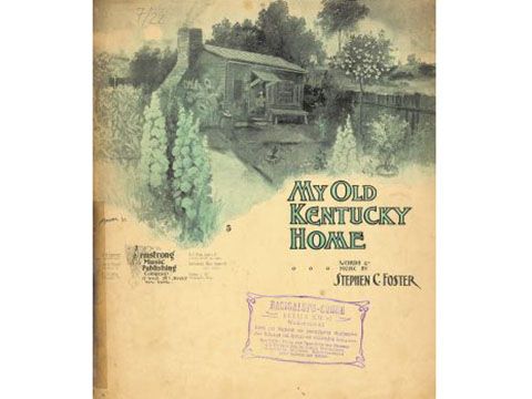 Musica di strada - Cover des Notenblattes: „My Old Kentucky Home“