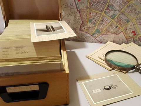 Archiv, Karteikarten, 2020, Bild 1