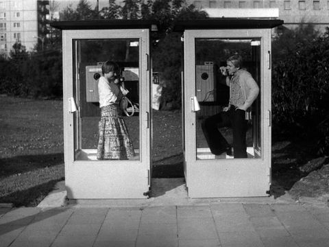 Telefonzellen in Prenzlauer Berg, 1978
