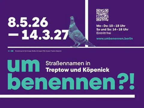 Banner für Ausstellung umbenennen?! im Museum Köpenick