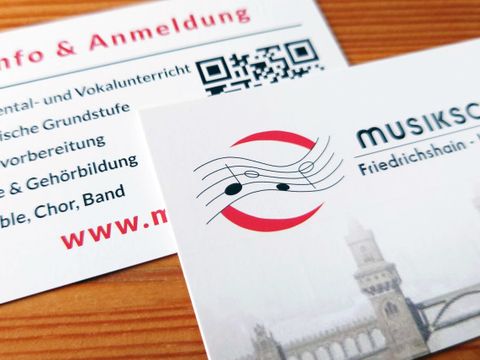 Visitenkarte "Info & Anmeldung"