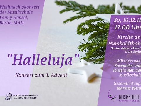 Plakat Weihnachtskonzert Wedding 2018