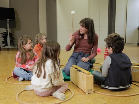 Unterrichtssituation Elementare Musikpädagogik mit kleinen Kindern