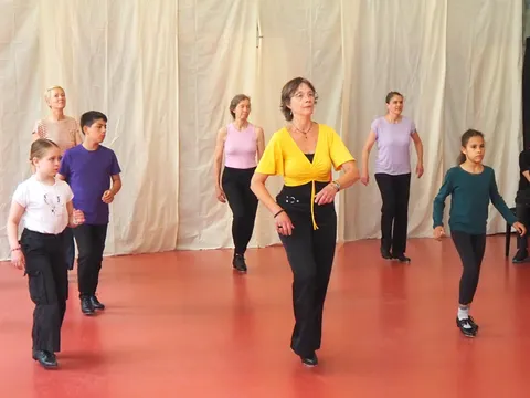 Steptanz im Eliashof beim Tanztag 2025