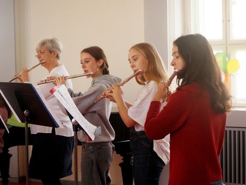 Querflötenquartett mit Dozentin