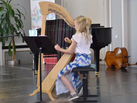 Harfenspielerin beim Kunstfest