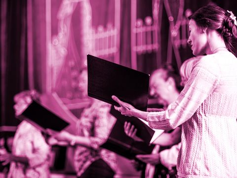 Vokalensemble im Konzert
