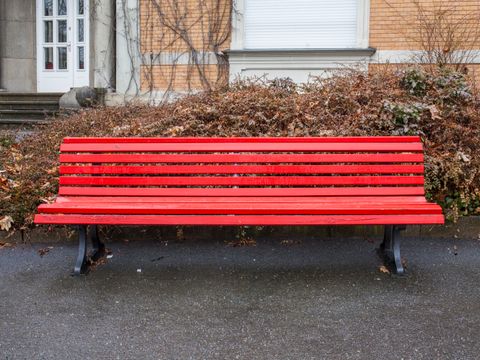 Eine Parkbank